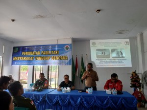 Babinsa Kodim 1209-05/Samalantan Hadiri Kegiatan Rapat Penguatan Fasilitas Masyarakat Tanggap Bencana