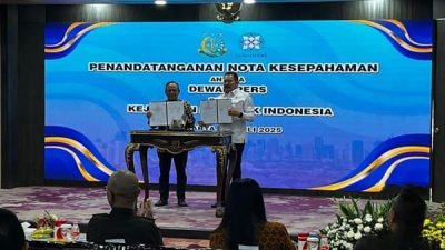 Kejagung dan Dewan Pers Teken MoU Wujudkan Keterbukaan dan Pengawasan Publik