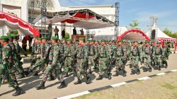 Dandim 0102/Pidie Tinjau Langsung Gladi Bersih Upacara HUT RI Ke-80 Di Halaman Gedung PCC Sigli