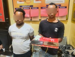 Polsek Baktiya Barat Tangkap Dua Pria Pengedar Sabu di Gubuk Tambak Ikan