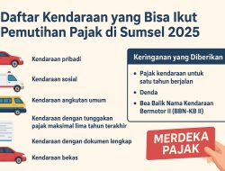 Sumatra Selatan Luncurkan Program Pemutihan Pajak Kendaraan Bermotor 80 Hari