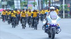 Kapolres Aceh Utara Bersepeda Bersama Seluruh Personel, Tingkatkan Imunitas
